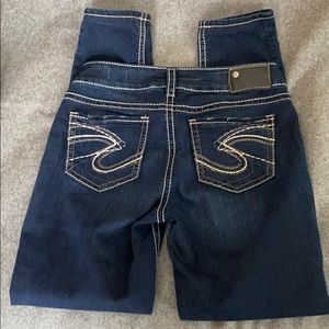 SILVER JEANS Suki Midrise Skinny Dark Wash